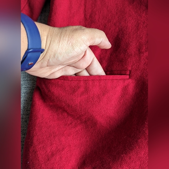 Sag Harbor Red Wool Suit Jacket - Picture 4 of 7